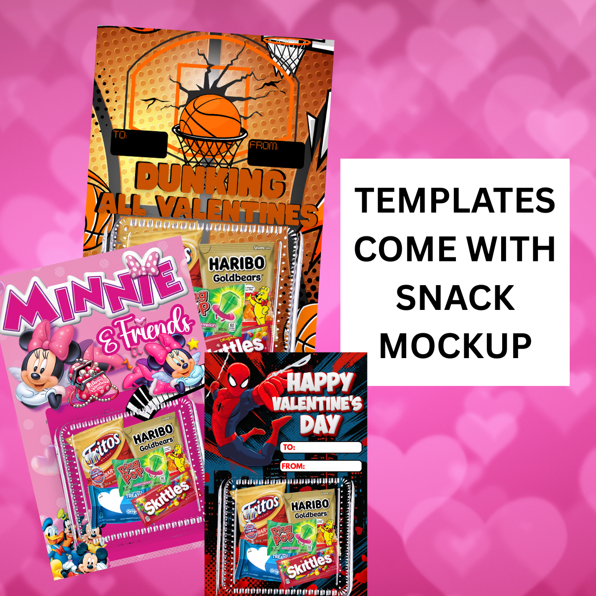 Editable Valentine Card Templates for Canva | 30+ Jumbo 11x17 Designs | Instant Download Classroom Valentines