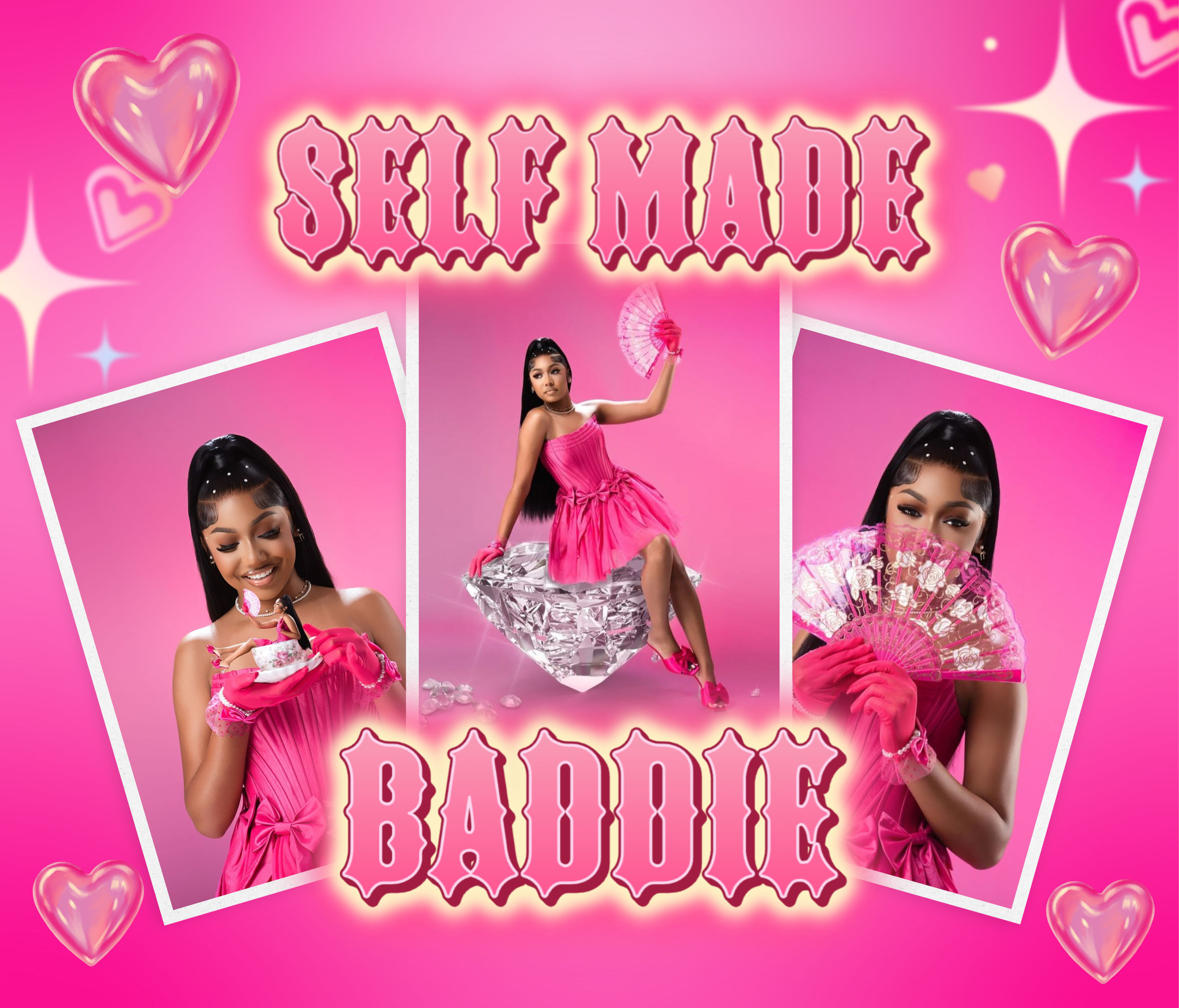 Self-Made Baddie Mouse Pad Template (Canva Editable)