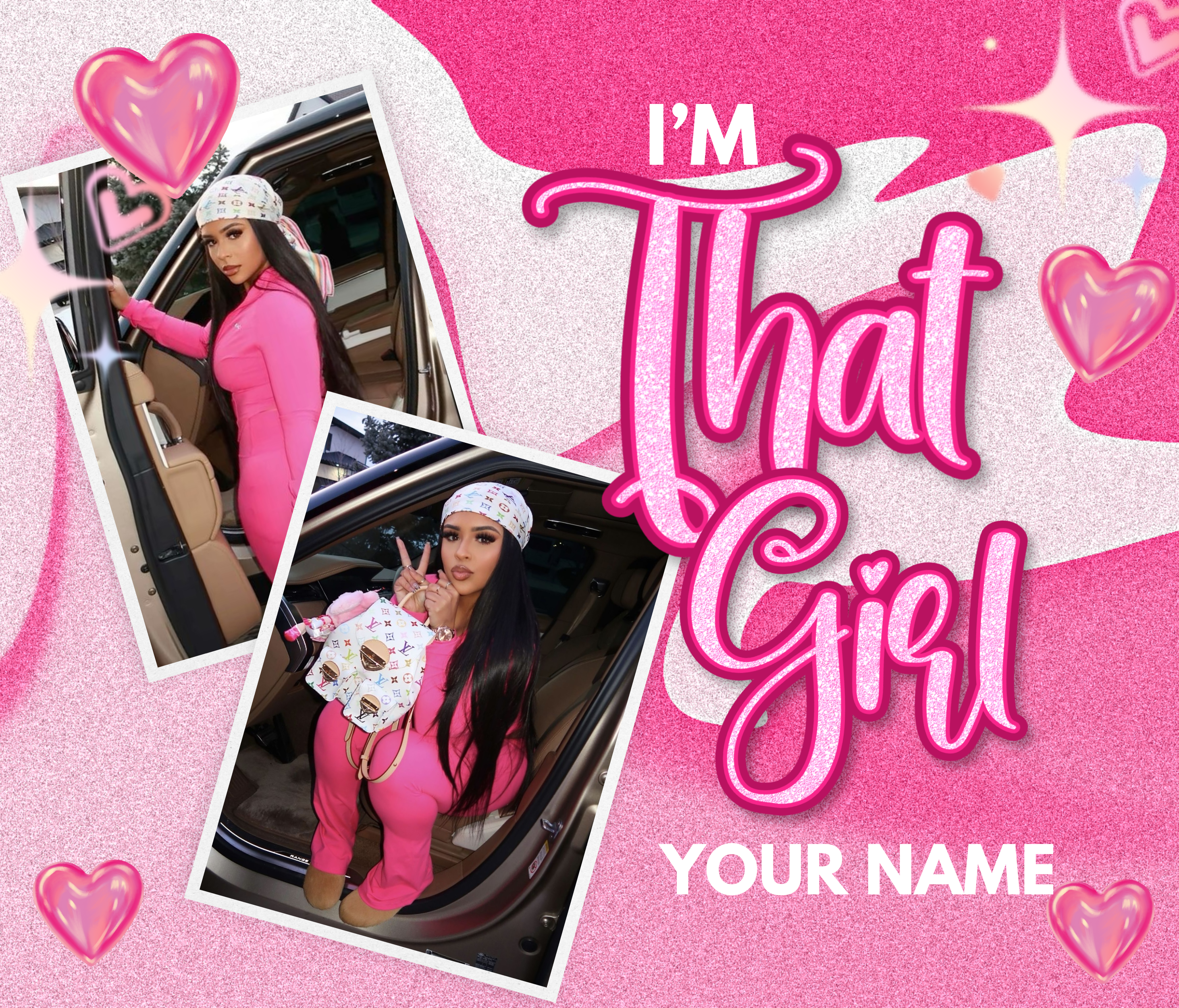 I’m That Girl” Mouse Pad Template (Canva Editable)