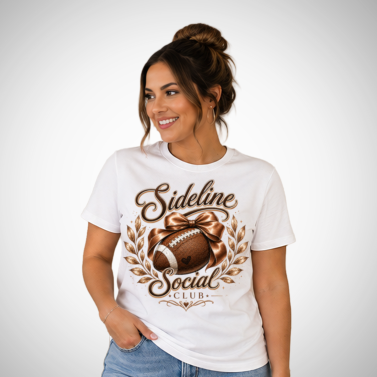 Sideline Social Club Football Graphic Tee