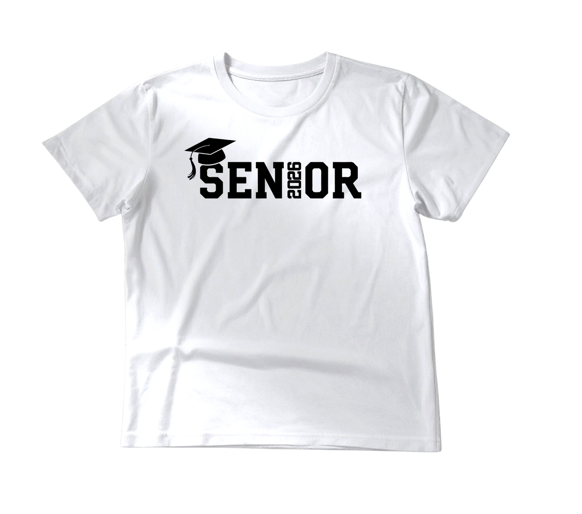 Senior Class of 2026 Shirt | Graduation Cap Graphic T-Shirt | Unisex Cotton Grad Tee | DTG / DTF Printed