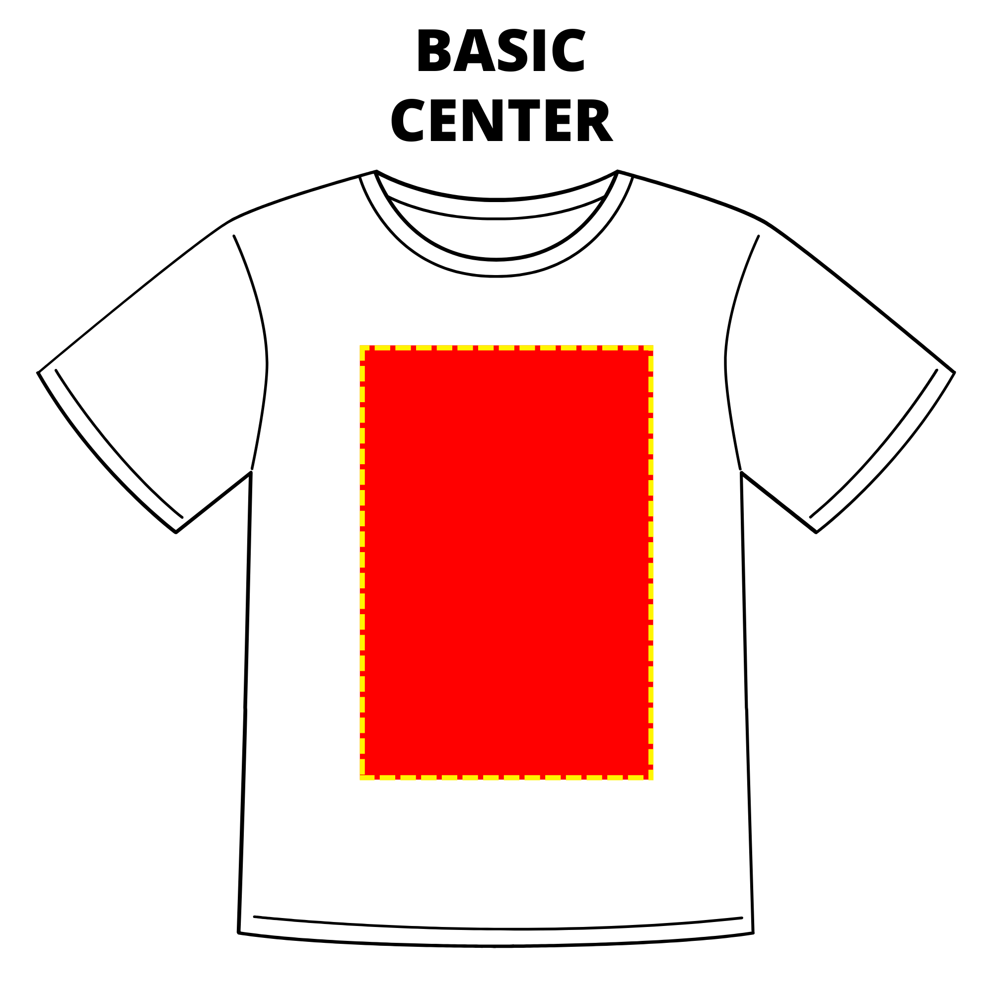 CUSTOM CENTER PRINT SHIRTS