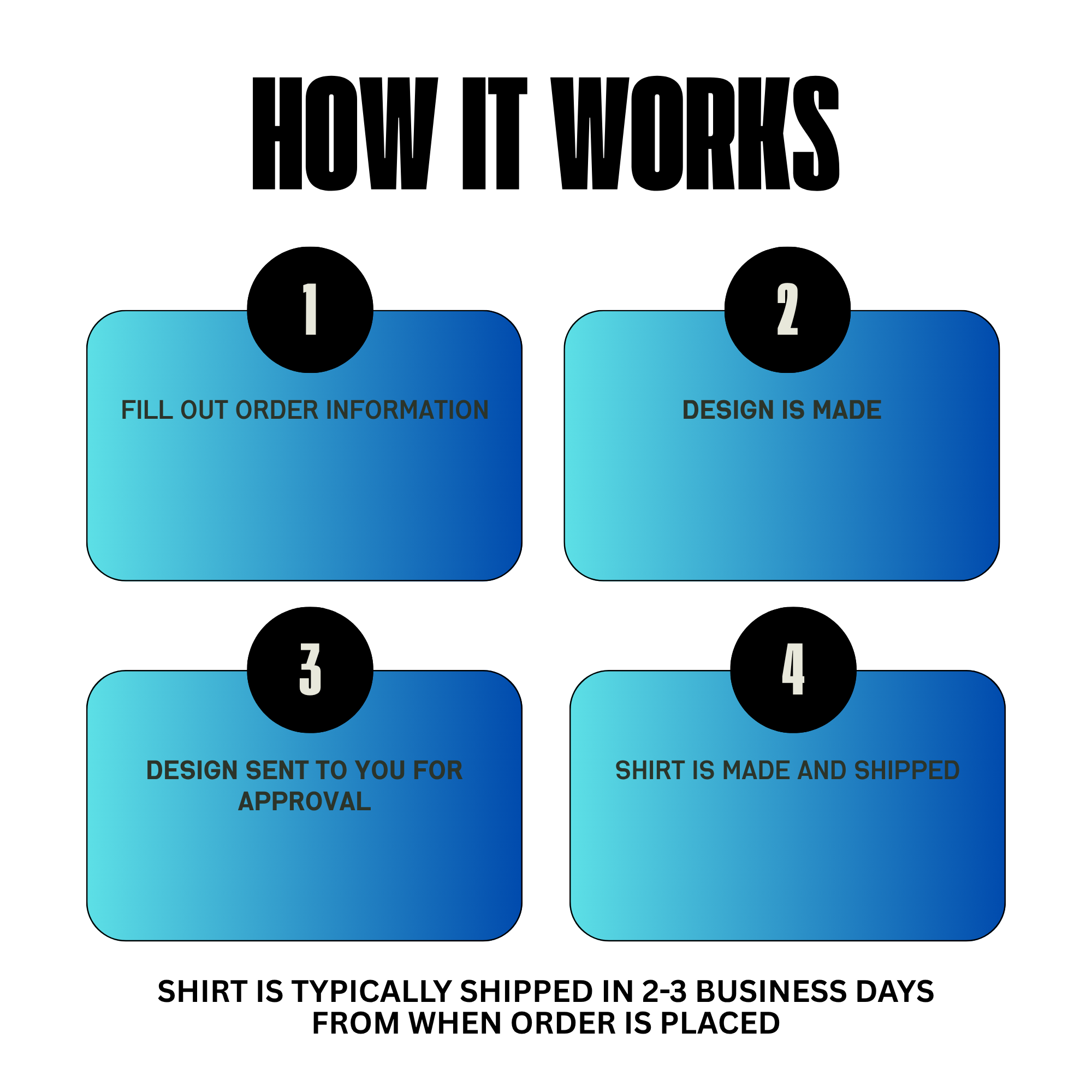 Custom Shirt Printing – Send Your Design Link | We Edit, Print & Ship Your Shirt | Personalized T-Shirt Service with Design Proof