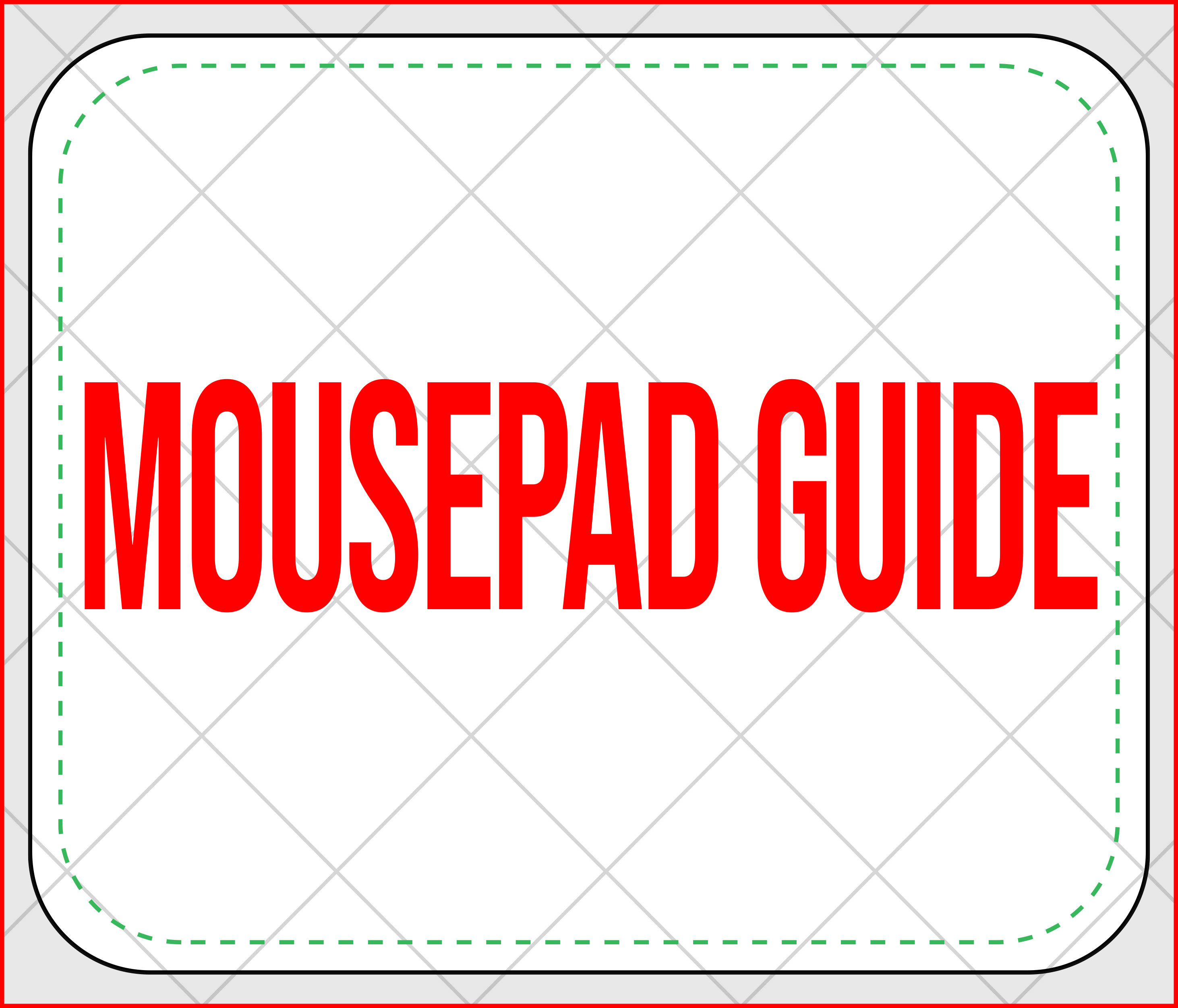 Mousepad Guide Template | Canva & Photoshop