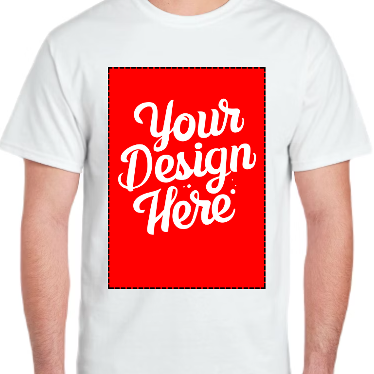 Custom Center-Print T-Shirt β’ Upload Your Own Design