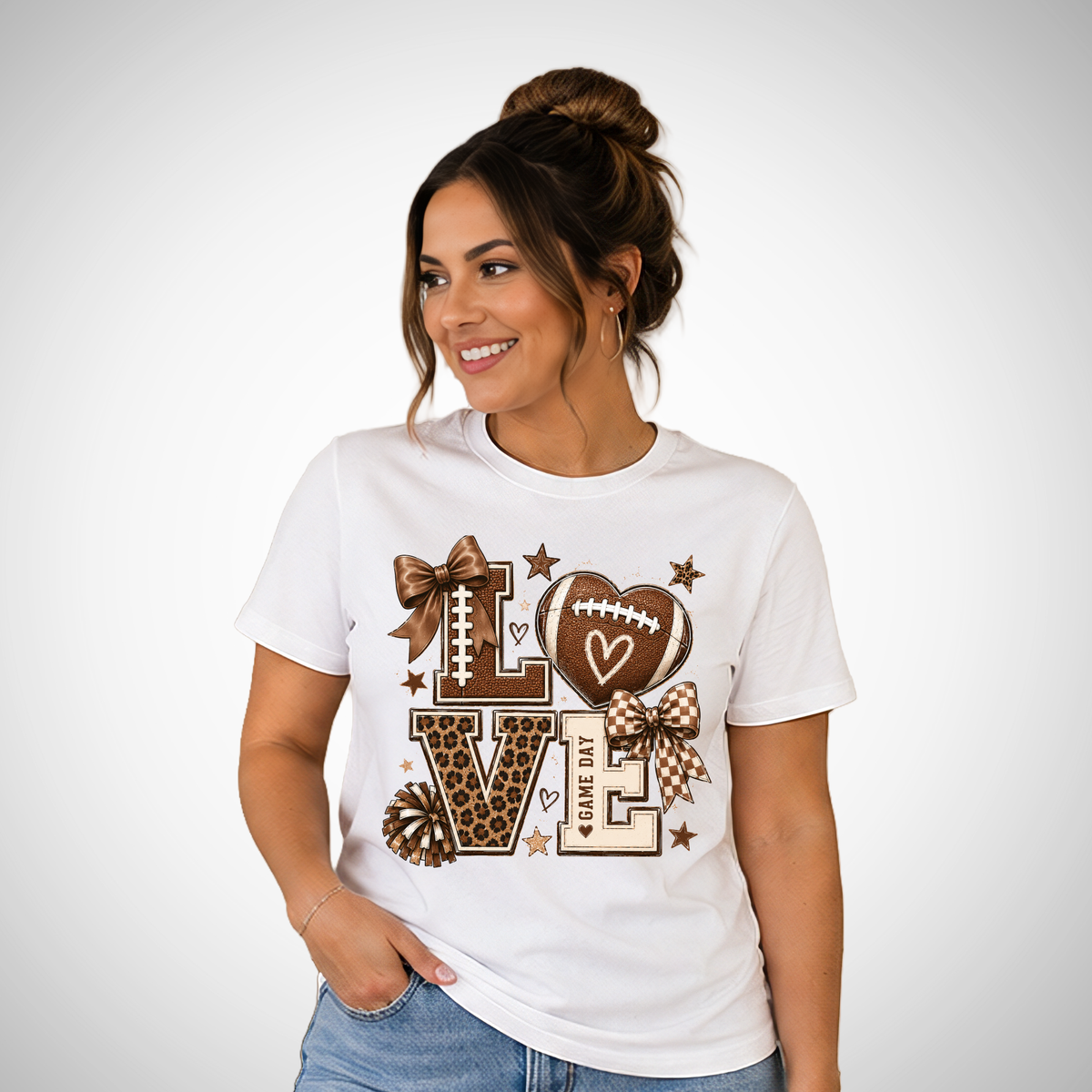 Love Football Game Day Tee