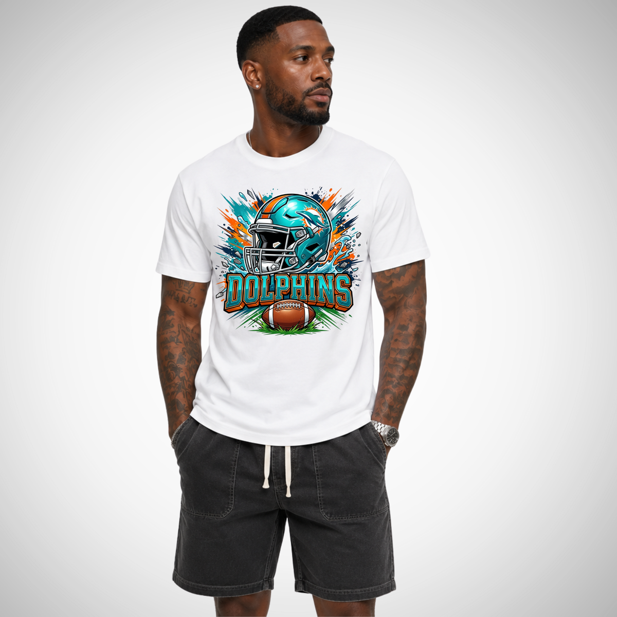 Miami Aqua Wave Field Mob Graphic Tee