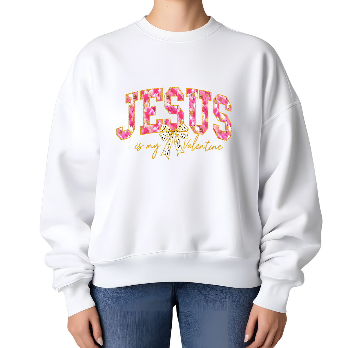 Jesus Is My Valentine Sweatshirt, Christian Valentine Shirt, Faith Based Valentine Outfit, Religious Valentine Sweatshirt