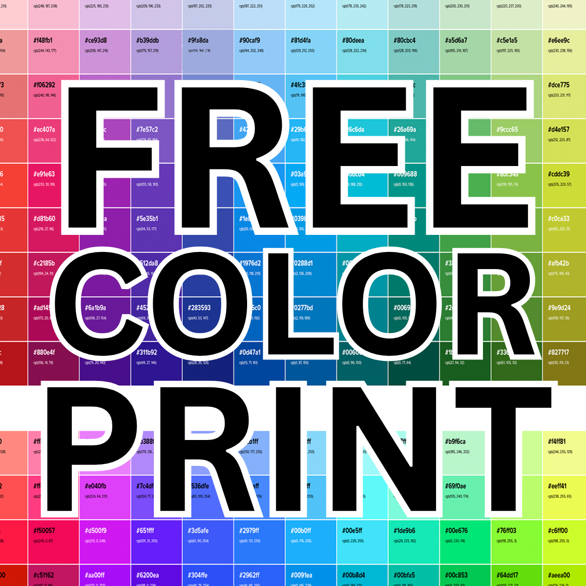 Free Sublimation Color Test Print – 14" x 20" Sample