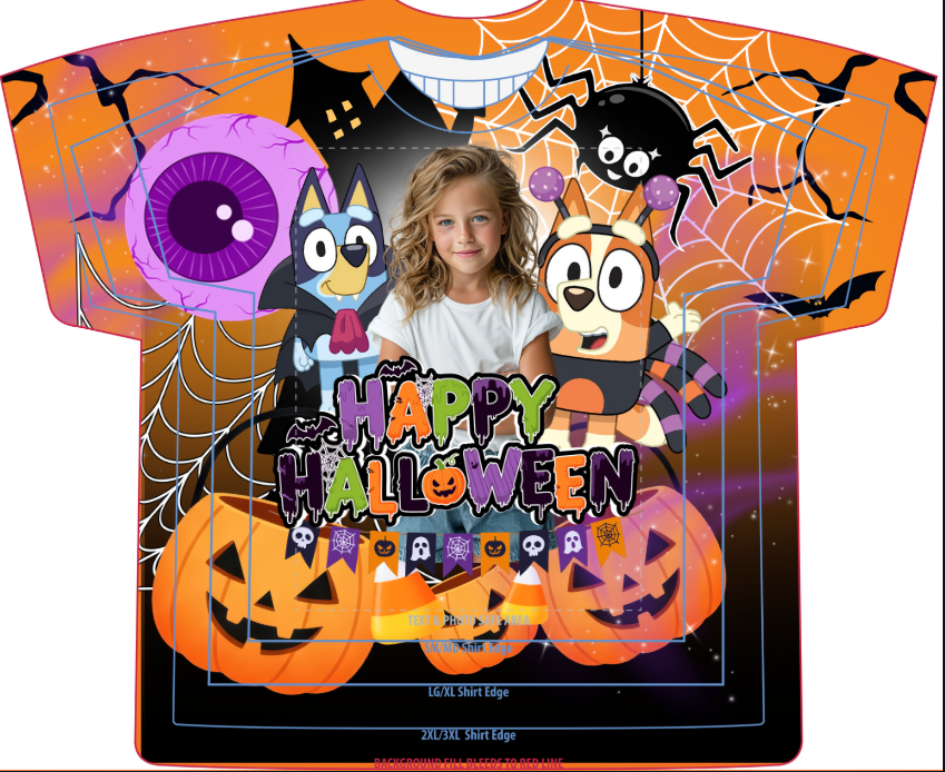 Happy Halloween Canva Template – Editable Kids Halloween Shirt Design