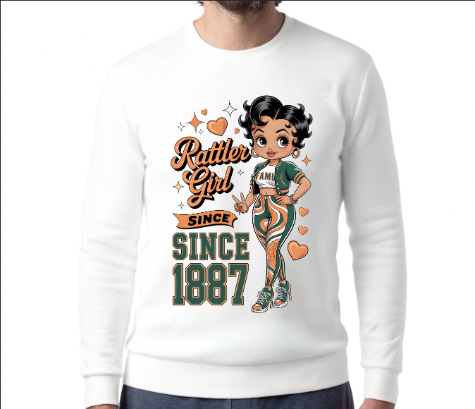 Rattler Girl Since 1887 Sweatshirt | HBCU Apparel | Rattler Girl Gift