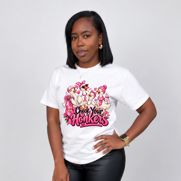 Check Your Honkers Breast Cancer Tee